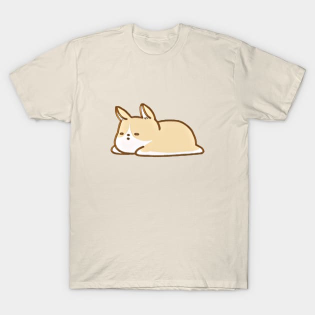 Sleepy Pup T-Shirt by corgitee